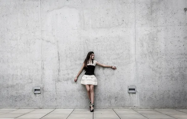 Girl, pose, background