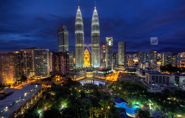 Night, Malaysia, Kuala Lumpur, Blue Hour, Malaysia, Kuala Lumpur, Rasdi Abdul Rahman Photography