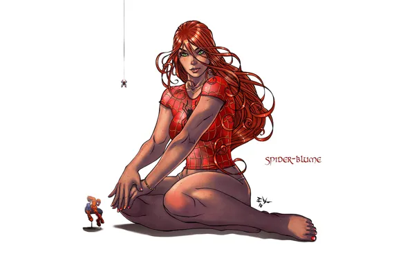 Chest, girl, body, art, marvel comics, Spider-Man, Mary Jane Watson, Mary Jane
