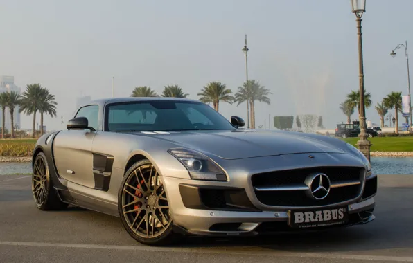 Mercedes-benz, brabus, sls, amg