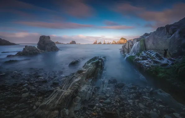 Sea, pebbles, stones, rocks, shore, dal