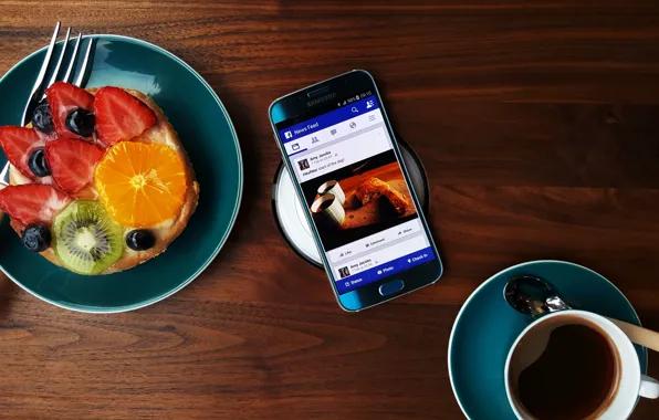Picture Android, Galaxy, Coffee, Samsung, Fruit, 2015, Smartphone, Food