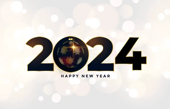 Figures, New year, date, 2024