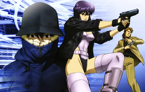 Weapons, guns, red eyes, Ghost in the shell, Kusanagi Automotive, Ghost In The Shell, Togusa, …