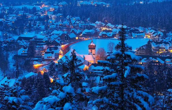 Winter, Germany, Baden-Württemberg, Hinterzarten