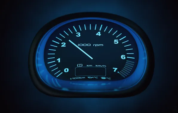 Auto, speed, speedometer, tachometer