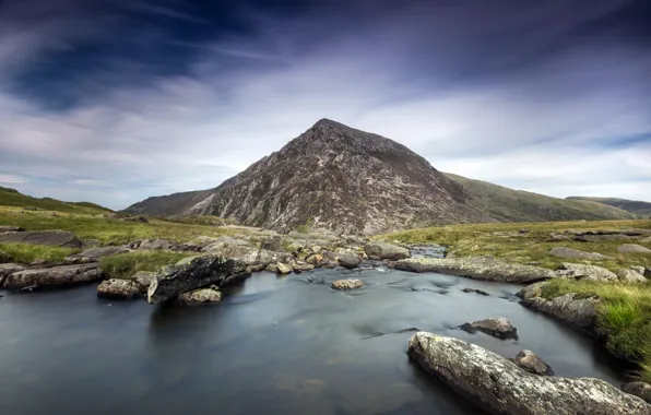 Picture landscape, mountains, river