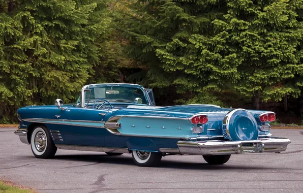 Picture convertible, rear view, Pontiac, Pontiac, Convertible, 1958, Paris