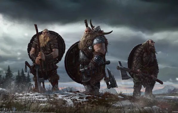 Picture men, the Vikings, Leolas Fargue