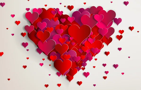 Background, hearts, heart, Valentine's Day