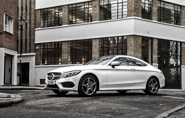 White, Mercedes-Benz, Mercedes, AMG, Coupe, C-Class, C205