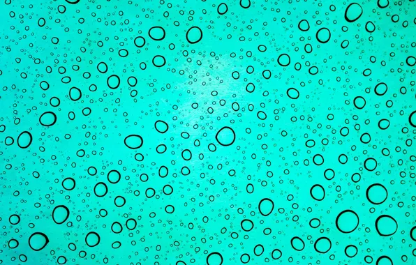 Picture glass, water, drops, macro
