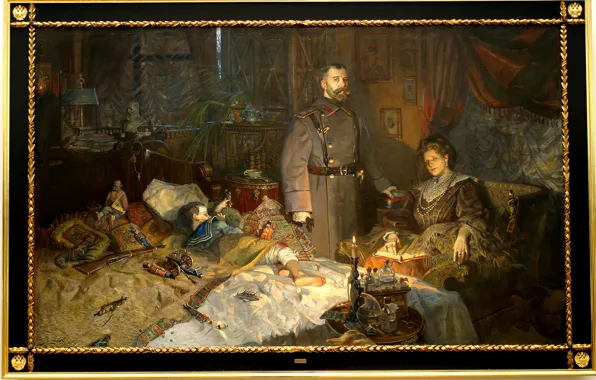 Picture, family, Nicholas II, Paul Ryzhenko