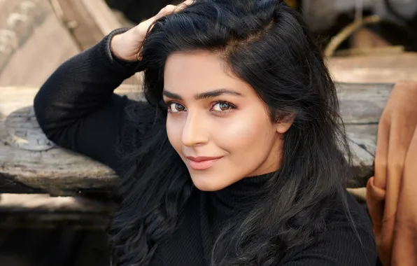Picture girl, smile, indian, actress, bollywood, makeup, Rajisha vijayan