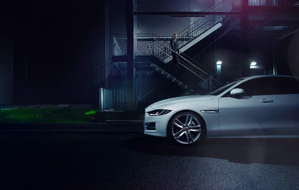 Jaguar, Car, White, Side, Automotive, Premium, 2015, Ligth