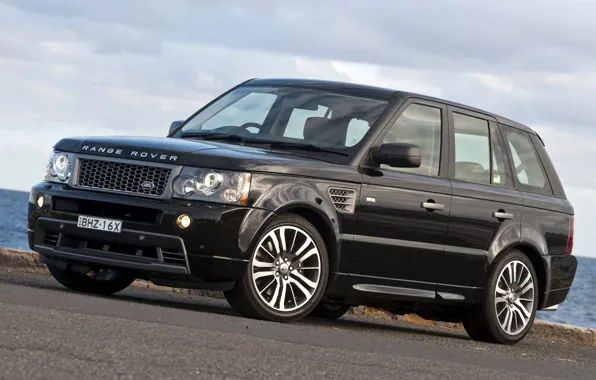 The sky, black, Sport, jeep, Land Rover, Range Rover, the front, Sport