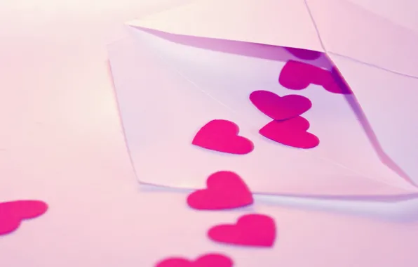 Letter, macro, love, mood, heart, heart, hearts, love