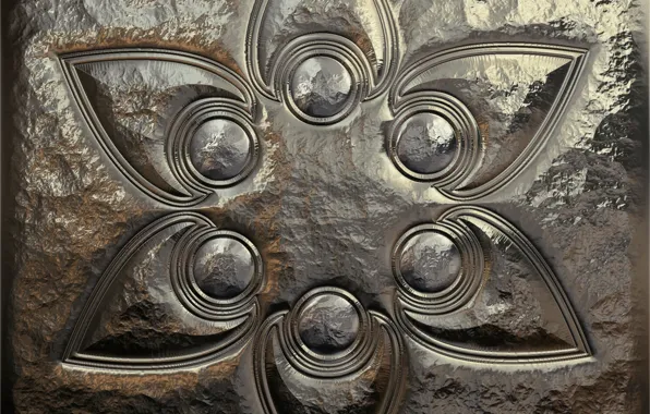 Metal, pattern, texture, ornament, metallic, relief, foil, chasing