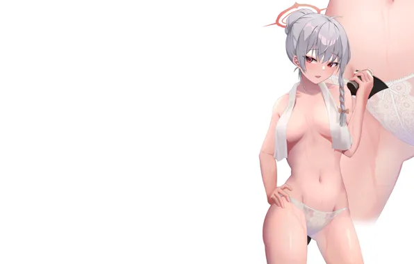 Kawaii, girl, hot, sexy, wet, panties, boobs, anime