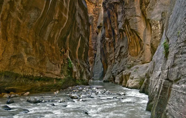 Picture river, stones, canyon