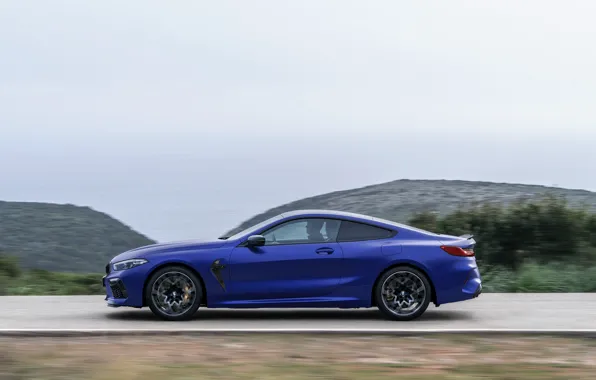 Picture movement, coupe, BMW, side, 2019, BMW M8, M8, M8 Competition Coupe