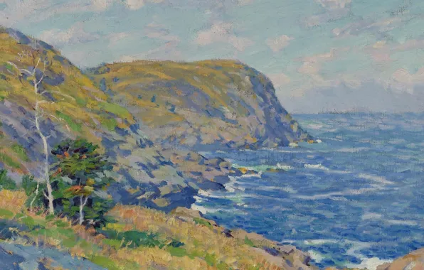 Picture sea, landscape, picture, Charles Ebert, Black Head. Monhegan Island, Charles Ebert