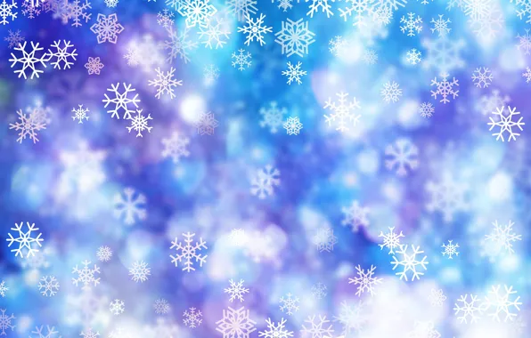 Light, snow, snowflakes, glare, background, texture, Christmas, New year