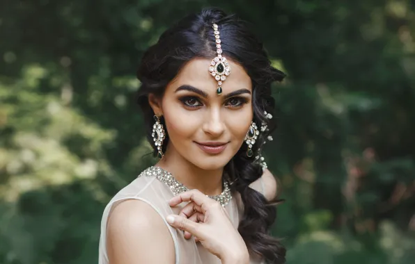 Picture girl, woman, asian, portrait, Indian, makeup, indian brunette