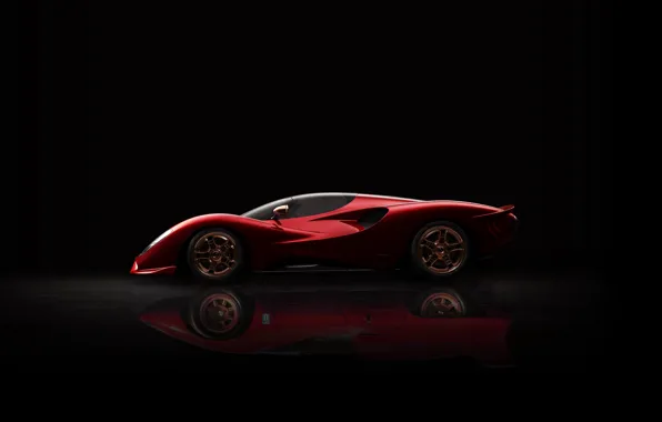 Supercar, side view, De Tomaso, 2019, P72