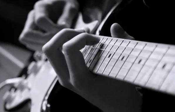 Picture music, people, electric guitar