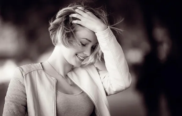 Smile, hair, portrait, gesture