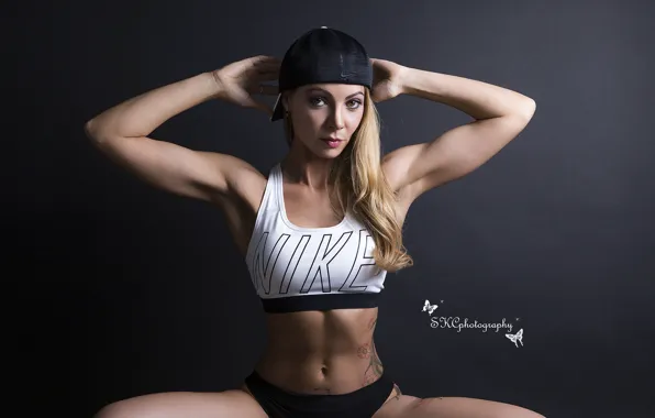 Picture blonde, pose, SVETLANA