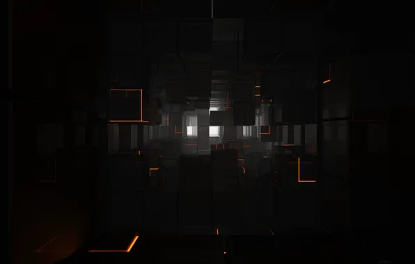 Squares, shiny, Tron legacy