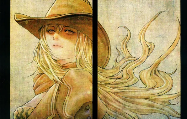 Look, hat, blonde, art, RWBY, Yang Xiao Long, Hiroyuki Wand
