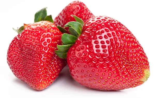Picture close-up, food, strawberry, berry, white background