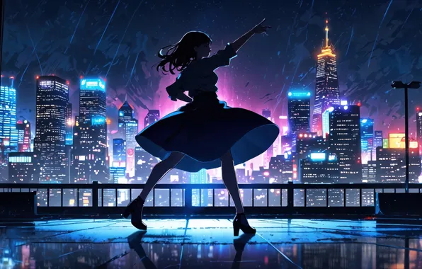 Rain, dancing