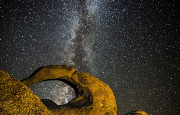 Space, stars, arch, The Milky Way, secrets