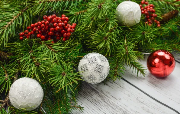 Decoration, balls, New Year, Christmas, Christmas, balls, wood, New Year