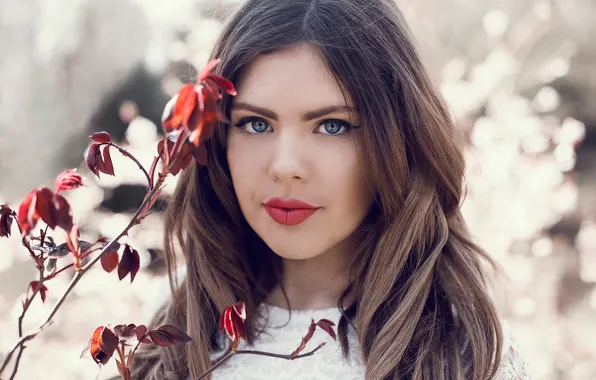 Portrait, makeup, sponge, Georgina