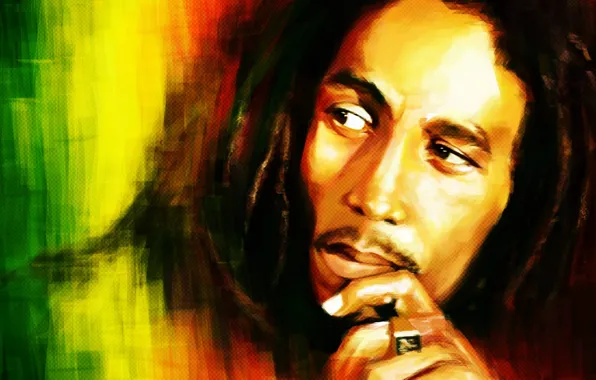 Look, figure, Bob Marley