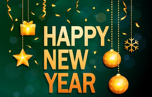 New Year, new year, happy, decoration, 2017, holiday celebration