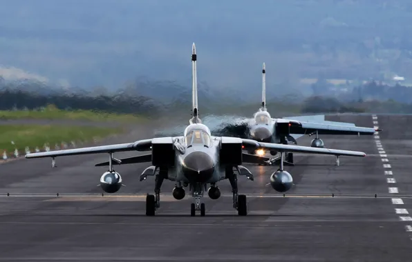 Fighter, bomber, the airfield, Panavia Tornado