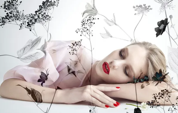 Girl, pose, background, Sofia Mechetner