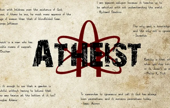 Statements, atheism, unbelief, atheist