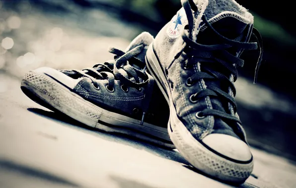 Picture macro, shoes, sneakers, laces