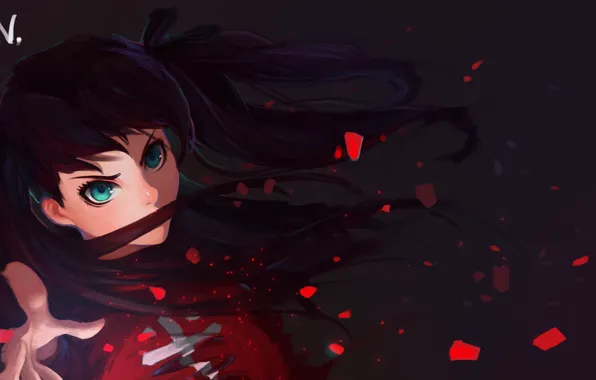 Picture look, girl, hair, anime, art, anime, Fate/Zero, Rin Toosaka