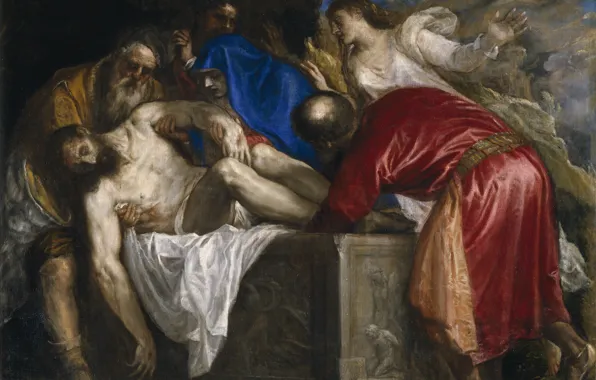 Titian Vecellio, 1559, Entombment