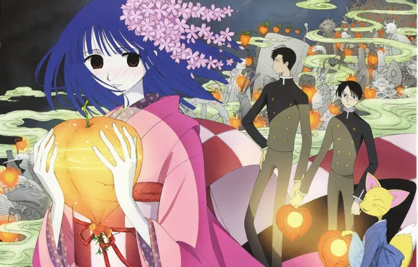 Girl, anime, art, guys, the fruit, youkai, xxxHolic