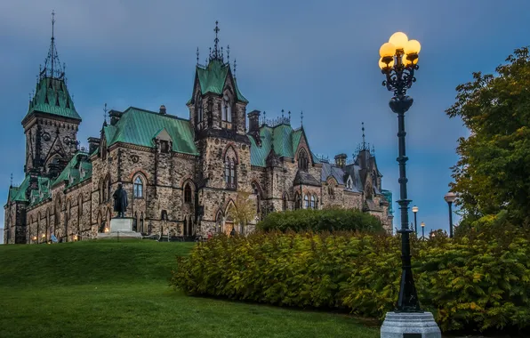 Picture castle, Canada, monument, lantern, Palace