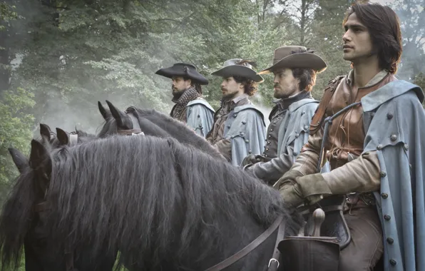 The series, The Musketeers, The Musketeers, Tom Burke, Luke Pasqualino, Howard Charles, Santiago Cabrera